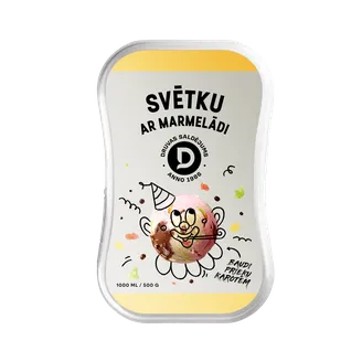 SALDĒJUMS DRUVA SVĒTKU AR MARMEL.ŠOK.GAB.ROZ.500G