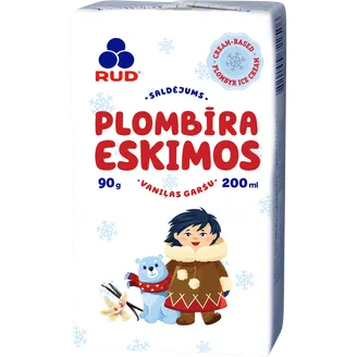 Saldējums Eskimos vafeļu sendvičs vaniļas plombīrs 200ml/90g