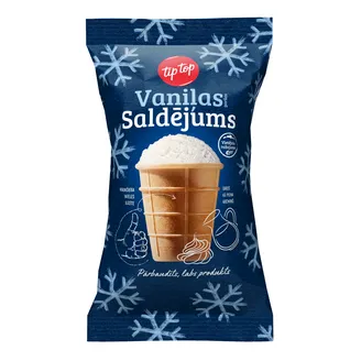 SALDĒJUMS TIP TOP VANIĻAS GARŠAS VAFEĻU GLĀZE 65G