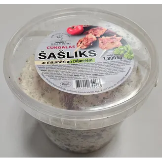 ŠAŠLIKS MARNO CŪKGAĻA AR MAJONĒZI UN ZAĻUMIEM 1.8KG