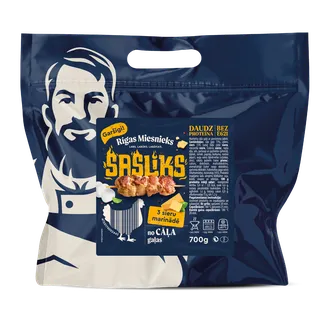 ŠAŠLIKS RĪGAS MIESNIEKS CĀĻA TRĪS SIERU MAR. 700G
