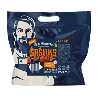 ŠAŠLIKS RĪGAS MIESNIEKS CŪKGAĻA KAUKĀZA GAUMĒ 800G