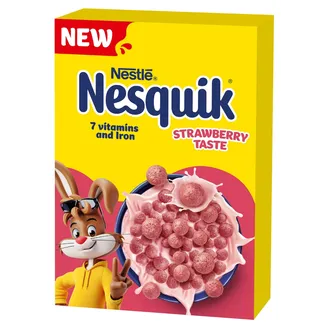 NESTLE NESQUIK STRAWBERRY brokastu pārslas