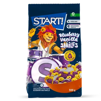 SAUSĀS BROKASTIS START MELLEŅU UN VANIĻAS SMAIDIŅI 500G