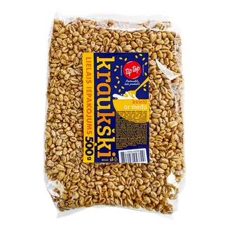 SAUSĀS BROKASTIS TIP TOP KVIEŠI AR MEDU 500G