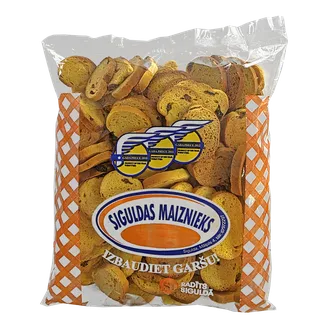 SAUSIŅI SIGULDAS MAIZNIEKS MINI AR ROZĪNĒM 200G