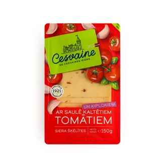 SIERS CESVAINE AR TOMĀTIEM UN ĶIPLOKIEM ŠĶĒLĒS 150G