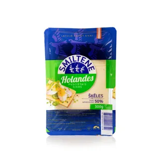 Siers Holandes SMILTENE 45% šķēles 300g