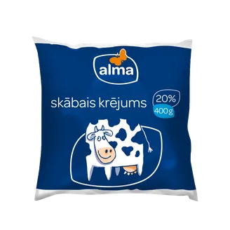SKĀBAIS KRĒJUMS ALMA 20% 400G POLIPAKA