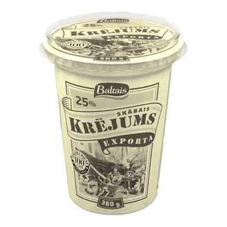 SKĀBAIS KRĒJUMS BALTAIS EXPORTA 25% 360G