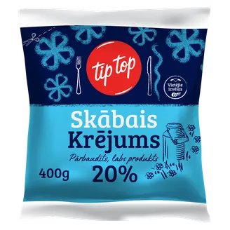 SKĀBAIS KRĒJUMS TIP TOP 20% 400G POLIPAKA