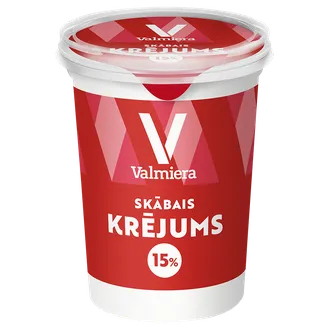 Skābais krējums Valmiera 15% 450g