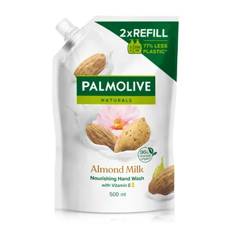 ŠĶIDRĀS ROKU ZIEPES PALMOLIVE NATURALS ALMOND REFILL 500ML