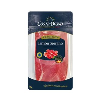 ŠĶIŅĶIS COSTA BRAVA JAMON SERRANO VĪTINĀTS ŠĶĒLĒS 100G