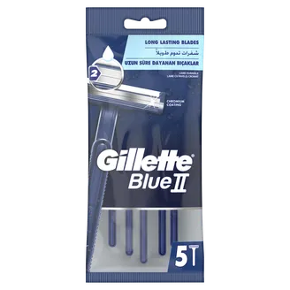 SKUVEKĻI GILLETTE BLUE AR MITR.STRĪPU VIENREIZLIET.VĪR.5GAB.