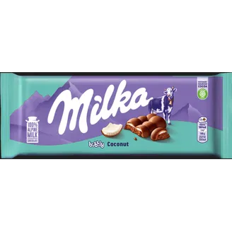 ŠOKOLĀDE MILKA BUBBLY COCONUT 97G