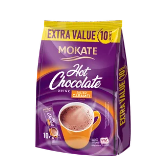 ŠOKOLĀDES DZĒRIENS MOKATE SALTED CARAMEL MAISIŅĀ 18GX10