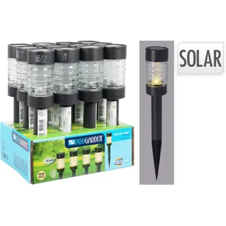 SOLĀRLAMPA DĀRZAM MELNA 41CM DISPLEJĀ SS25