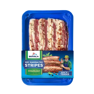 STEIKS BIOVELA BRAZILIŠKI BEKONA SAUSI MARINĒTS 300G