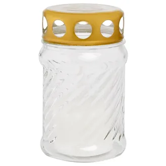SVECE ĀRA STIKLA AR VĀCIŅU BALTA S-19 8H 11.5CM