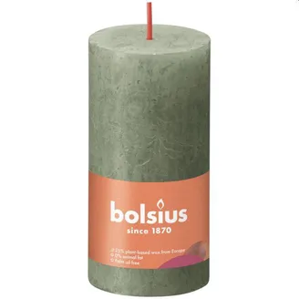 SVECE CILINDRS RUSTIKA BOLSIUS OLĪVZAĻA 30H 5X10CM