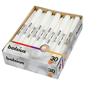 SVECE GALDA BOLSIUS BALTA 25CM 1GAB.