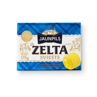 Saldkrējuma sviests JAUNPILS ZELTA 82%, 175G