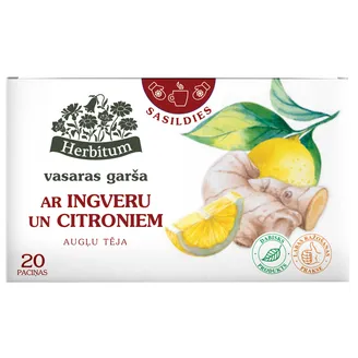 TĒJA AUGĻU HERBITUM AR INGVERU UN CITRONIEM 2GX20