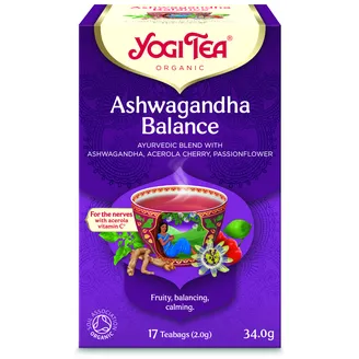 TĒJA BIO YOGI TEA ASHWAGANDHA BALANCE 2GX17