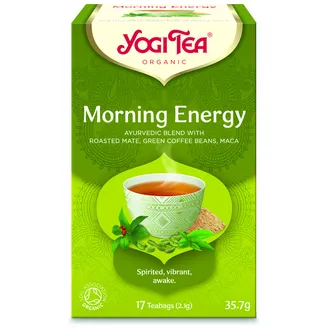 TĒJA BIO YOGI TEA RĪTA ENERĢIJAI 2.1GX17