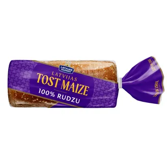 TOSTERMAIZE LATVIJAS TOST 100% RUDZU 390G