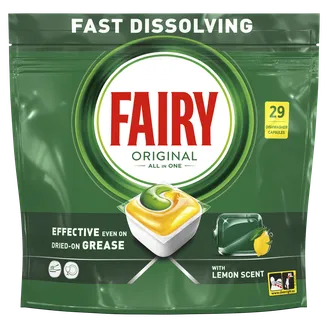 TRAUKU MAZG.MAŠĪNAI KAPSULAS FAIRY ALL IN1 LEMON 29GAB