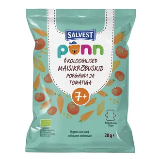 UZKODA KUKURŪZAS PONN ORGANIC AR BURKĀNIEM TOMĀTIEM 7+ 20G