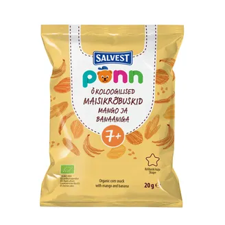 UZKODA KUKURŪZAS PONN ORGANIC AR MANGO UN BANĀNIEM 7+ 20G