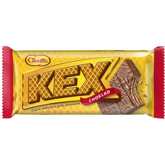 Täidetud vahvel piimašokolaadis, KEX, 60 g
