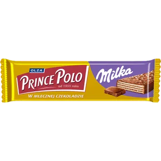 VAFEĻU BATONIŅŠ PRINCE POLO MILKA 45G