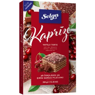 VAFEĻU TORTE SELGA KAPRĪZE 350G