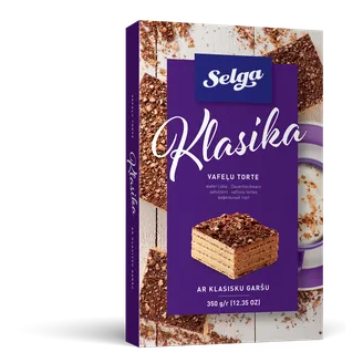 VAFEĻU TORTE SELGA KLASIKA 350G