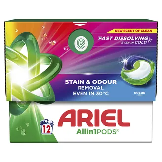 Veļas mazgāšanas kapsulas Ariel Color 12gb