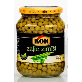 ZAĻIE ZIRNĪŠI KOK KONSERVĒTI 690G