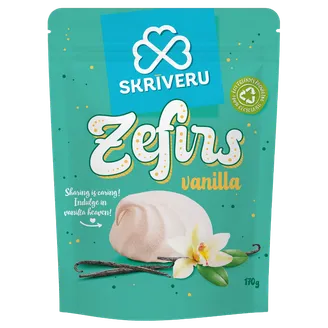 ZEFĪRS SKRĪVERU AR VANIĻAS GARŠU 170G