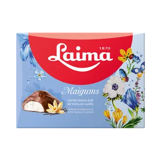 ZEFĪRS ŠOKOLĀDĒ LAIMA MAIGUMS AR VANIĻAS GARŠU 185G