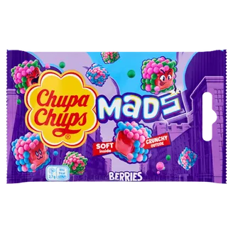 ŽELEJKONFEKTES CHUPA CHUPS MADS BERRIES BAG 45G