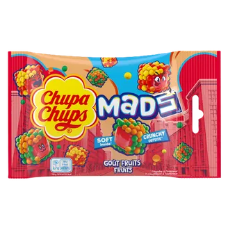 ŽELEJKONFEKTES CHUPA CHUPS MADS FRUIT BAG 45G