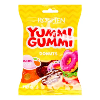 ŽELEJKONFEKTES ROSHEN YUMMI GUMMI DONUTS 70G