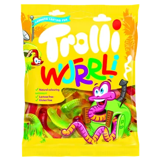 Želejkonfektes Trolli Wurrli 100g