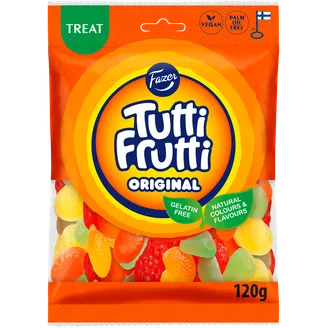 ŽELEJKONFEKTES TUTTI FRUTTI ORIGINAL NAT. 120G