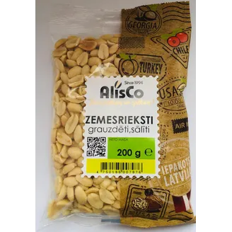 ZEMESRIEKSTI ALIS CO GRAUZDĒTI SĀLĪTI 200G