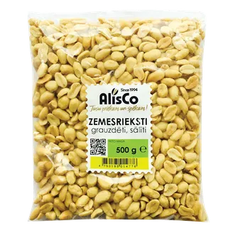 ZEMESRIEKSTI ALIS CO LOBĪTI GRAUZDĒTI SĀĻIE 500G