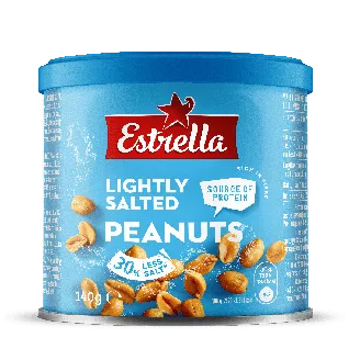 ZEMESRIEKSTI ESTRELLA GRAUZD. VIEGLI SĀL. METĀLA BUNDŽĀ 140G
